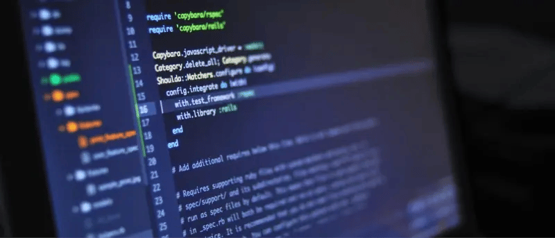 Computer screen displaying application source code.